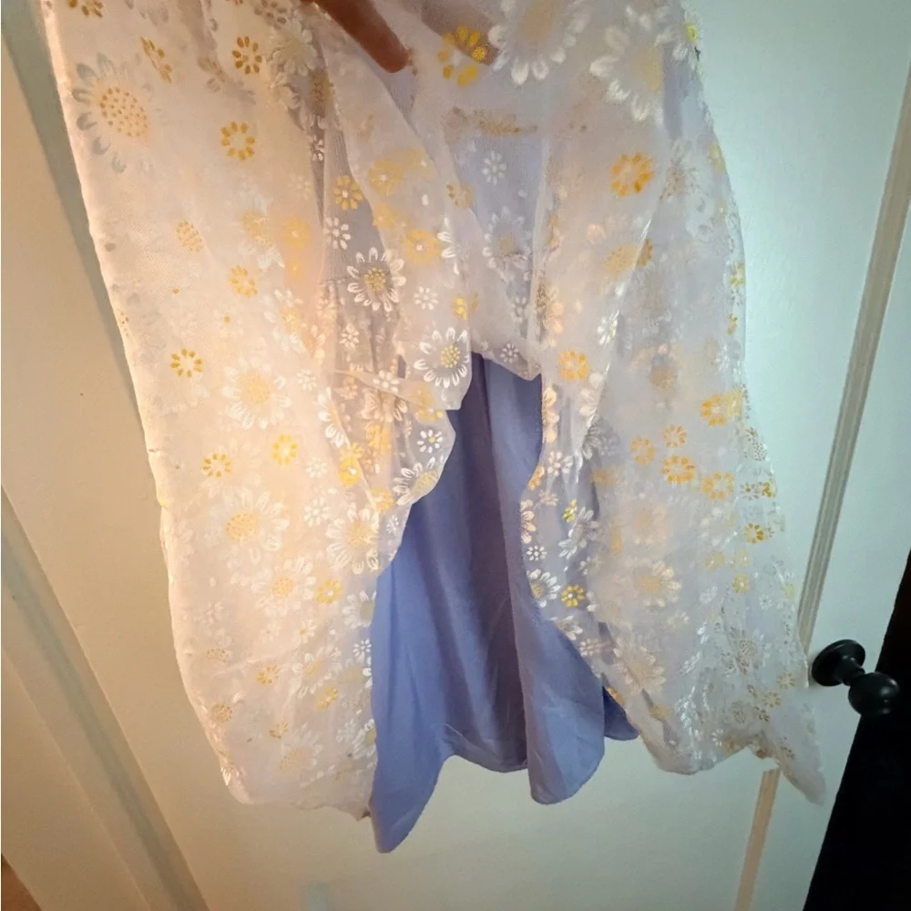 SHEIN Purple Floral Kids Dress